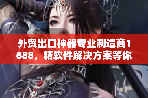 外贸出口神器专业制造商1688，精软件解决方案等你来挑选!