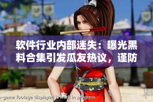 软件行业内部迷失：曝光黑料合集引发瓜友热议，谨防信息泄露风险