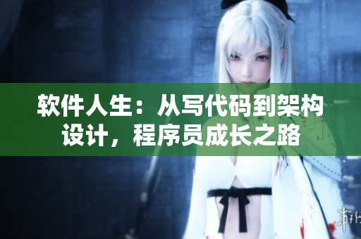 软件人生：从写代码到架构设计，程序员成长之路