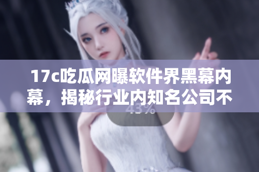 17c吃瓜网曝软件界黑幕内幕，揭秘行业内知名公司不为人知的“瓜”