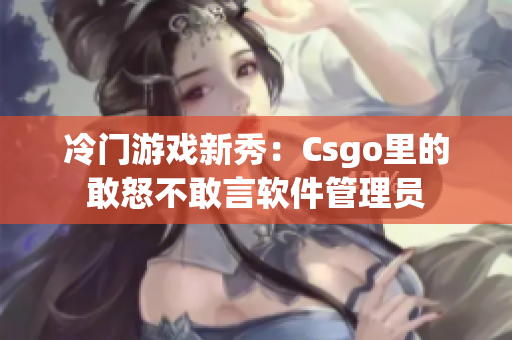 冷门游戏新秀：Csgo里的敢怒不敢言软件管理员