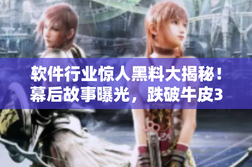 软件行业惊人黑料大揭秘！幕后故事曝光，跌破牛皮3万米
