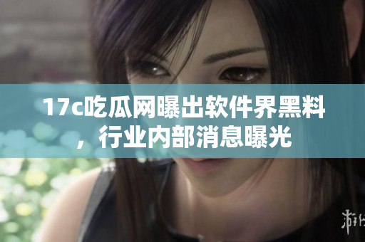 17c吃瓜网曝出软件界黑料，行业内部消息曝光
