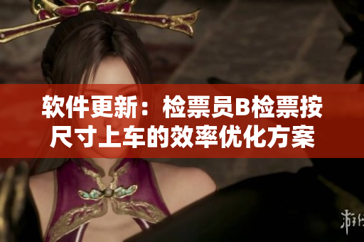 软件更新：检票员B检票按尺寸上车的效率优化方案