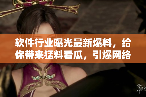 软件行业曝光最新爆料，给你带来猛料看瓜，引爆网络热议