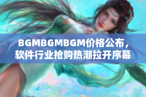 BGMBGMBGM价格公布，软件行业抢购热潮拉开序幕！