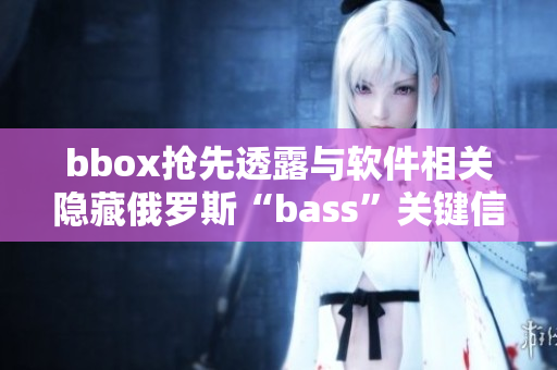 bbox抢先透露与软件相关隐藏俄罗斯“bass”关键信息