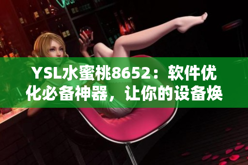 YSL水蜜桃8652：软件优化必备神器，让你的设备焕然一新
