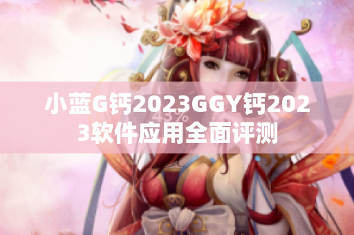 小蓝G钙2023GGY钙2023软件应用全面评测