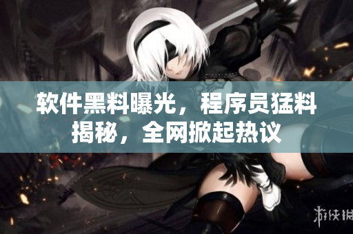 软件黑料曝光，程序员猛料揭秘，全网掀起热议