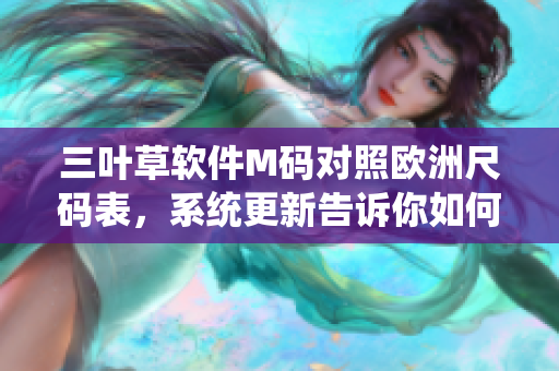 三叶草软件M码对照欧洲尺码表，系统更新告诉你如何选择合适的码数