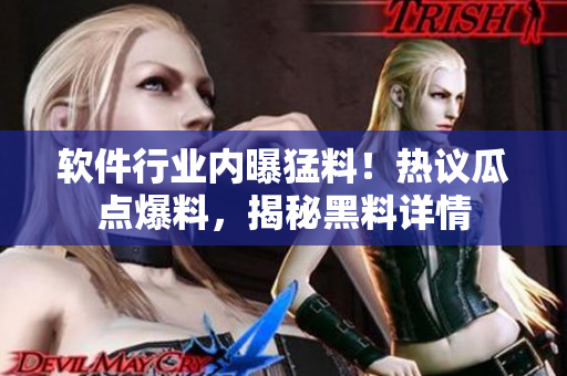 软件行业内曝猛料！热议瓜点爆料，揭秘黑料详情