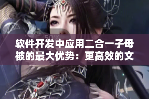 软件开发中应用二合一子母被的最大优势：更高效的文件命名和资源管理
