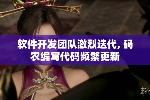 软件开发团队激烈迭代, 码农编写代码频繁更新