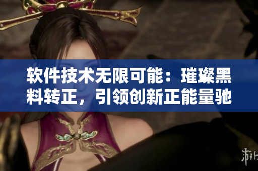 软件技术无限可能：璀璨黑料转正，引领创新正能量驰骋久迷路 翡翠手镯