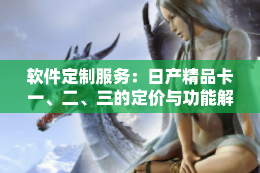 软件定制服务：日产精品卡一、二、三的定价与功能解析