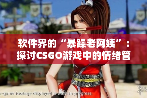 软件界的“暴躁老阿姨”：探讨CSGO游戏中的情绪管理