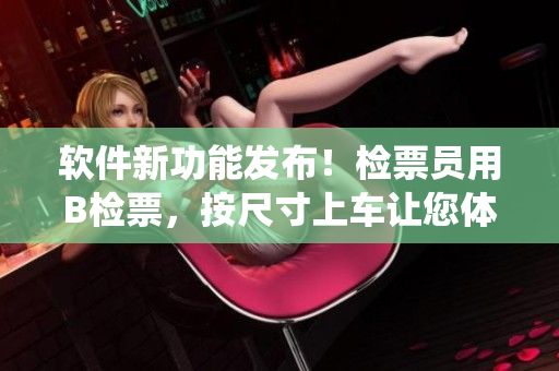 软件新功能发布！检票员用B检票，按尺寸上车让您体验智能乘车系统