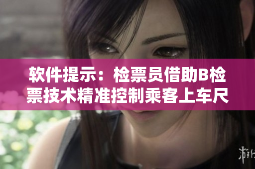 软件提示：检票员借助B检票技术精准控制乘客上车尺寸