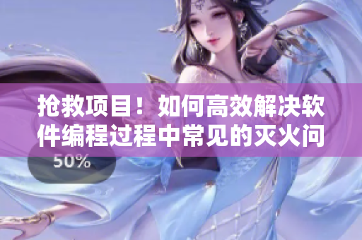 抢救项目！如何高效解决软件编程过程中常见的灭火问题
