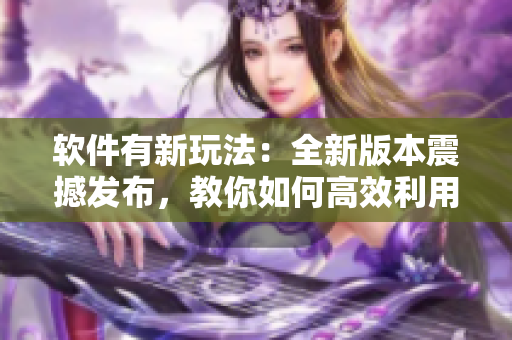 软件有新玩法：全新版本震撼发布，教你如何高效利用软件提升工作效率