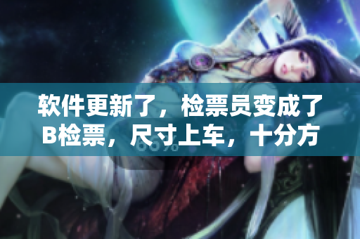 软件更新了，检票员变成了B检票，尺寸上车，十分方便