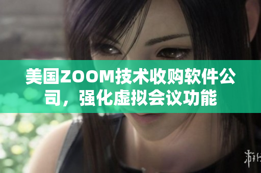 美国ZOOM技术收购软件公司，强化虚拟会议功能