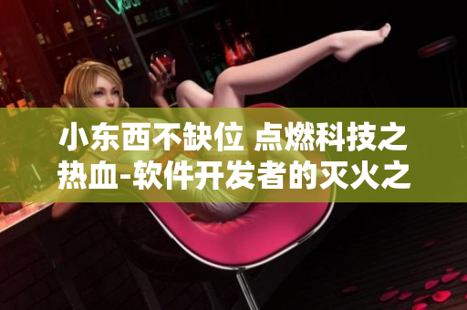小东西不缺位 点燃科技之热血-软件开发者的灭火之道
