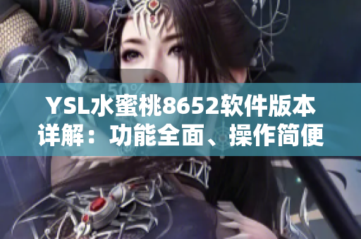 YSL水蜜桃8652软件版本详解：功能全面、操作简便A
