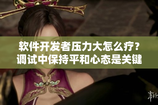 软件开发者压力大怎么疗？调试中保持平和心态是关键