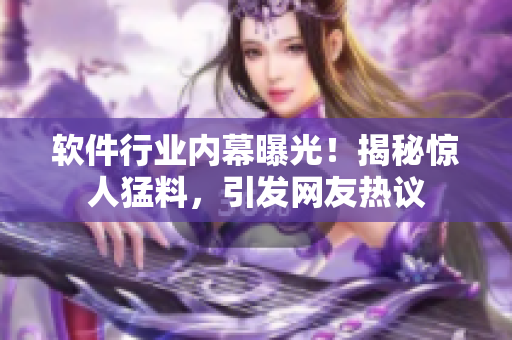 软件行业内幕曝光！揭秘惊人猛料，引发网友热议