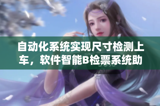 自动化系统实现尺寸检测上车，软件智能B检票系统助力公共交通发展