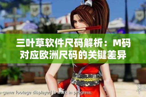 三叶草软件尺码解析：M码对应欧洲尺码的关键差异