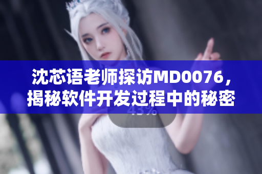 沈芯语老师探访MD0076，揭秘软件开发过程中的秘密