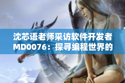 沈芯语老师采访软件开发者MD0076：探寻编程世界的新动态