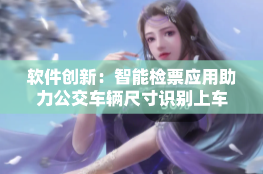 软件创新：智能检票应用助力公交车辆尺寸识别上车