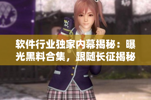 软件行业独家内幕揭秘：曝光黑料合集，跟随长征揭秘反差婊瓜皮故事