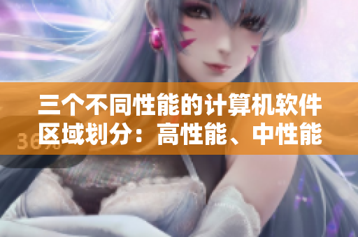 三个不同性能的计算机软件区域划分：高性能、中性能、低性能