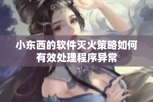 小东西的软件灭火策略如何有效处理程序异常