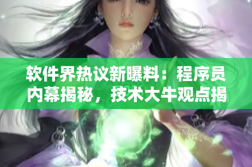 软件界热议新曝料：程序员内幕揭秘，技术大牛观点揭晓