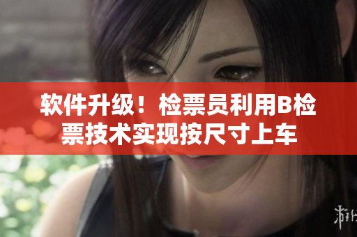 软件升级！检票员利用B检票技术实现按尺寸上车