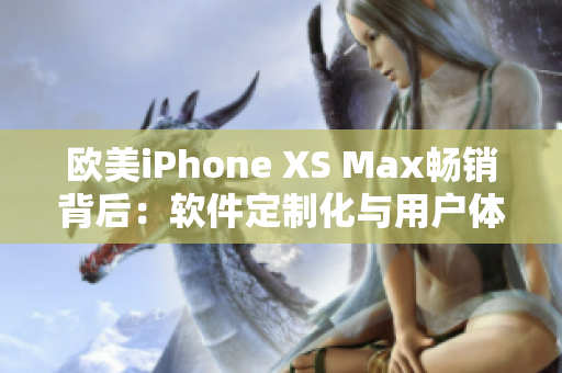 欧美iPhone XS Max畅销背后：软件定制化与用户体验提升