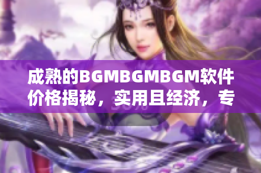 成熟的BGMBGMBGM软件价格揭秘，实用且经济，专为软件爱好者量身定制