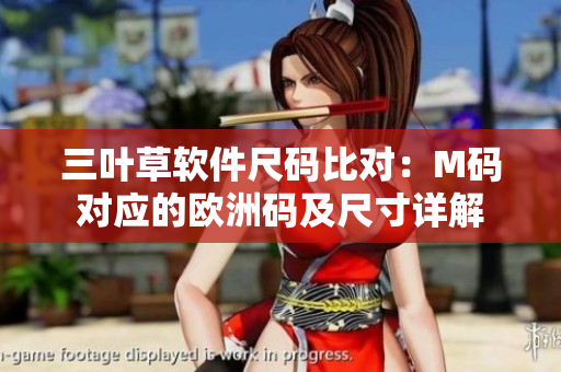 三叶草软件尺码比对：M码对应的欧洲码及尺寸详解