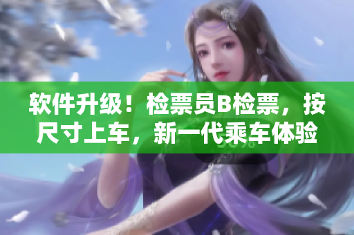 软件升级！检票员B检票，按尺寸上车，新一代乘车体验即将到来