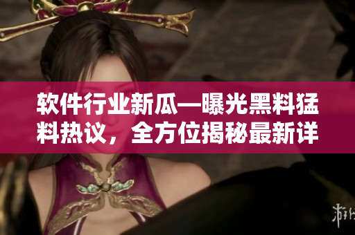 软件行业新瓜—曝光黑料猛料热议，全方位揭秘最新详情