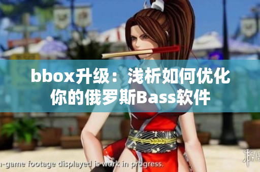 bbox升级：浅析如何优化你的俄罗斯Bass软件