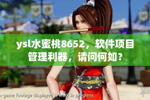 ysl水蜜桃8652，软件项目管理利器，请问何如？