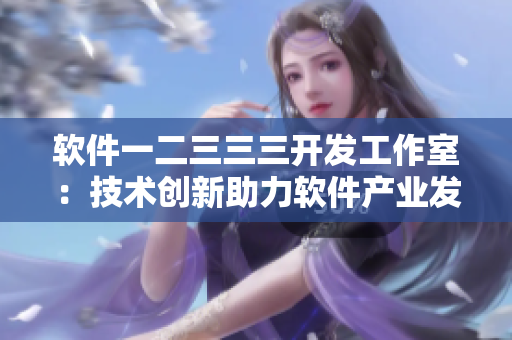 软件一二三三三开发工作室：技术创新助力软件产业发展