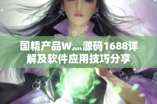 国精产品W灬源码1688详解及软件应用技巧分享